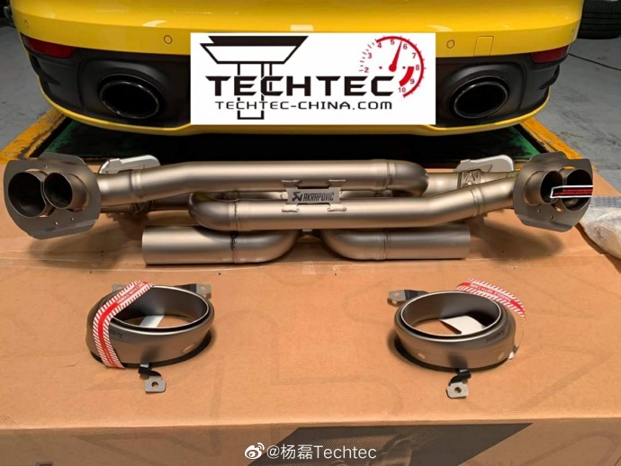保时捷911 Carrera S改装天蝎Akrapovic钛合金排气