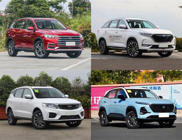 好看又实用，对比四款不到10万元国产家用SUV