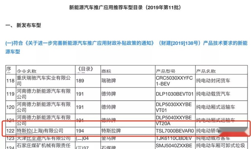 国产特斯拉Model 3开始交付