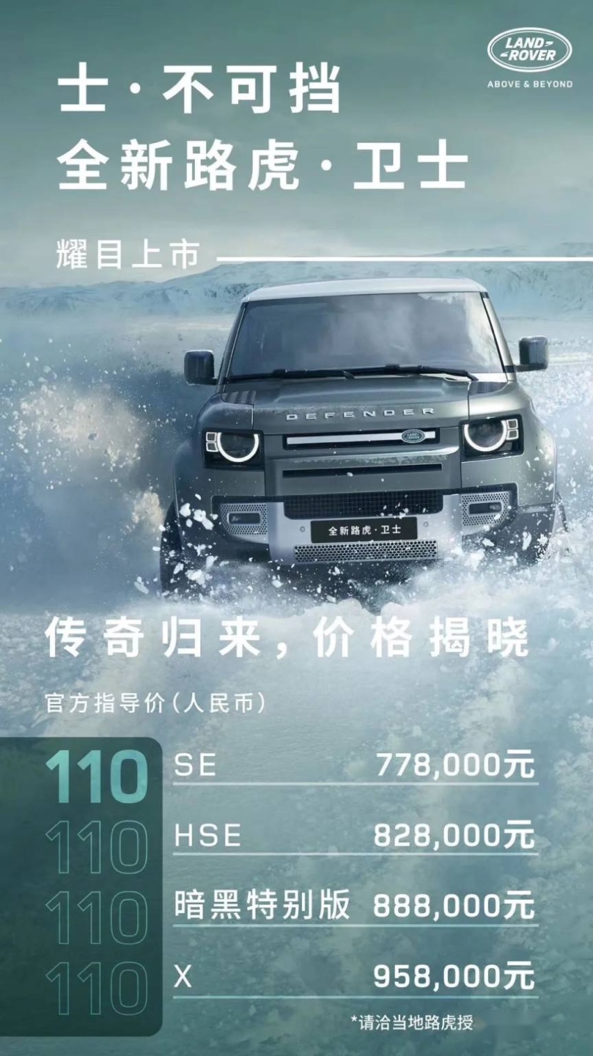 卫士110——路虎展台最靓的仔