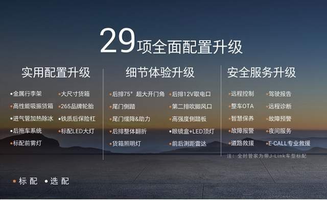 江铃大道追光者与全能者上市，终身权益再升级，售价11.38万起
