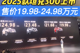 19.98万—24.98万，2025款坦克300上市！ #坦克300