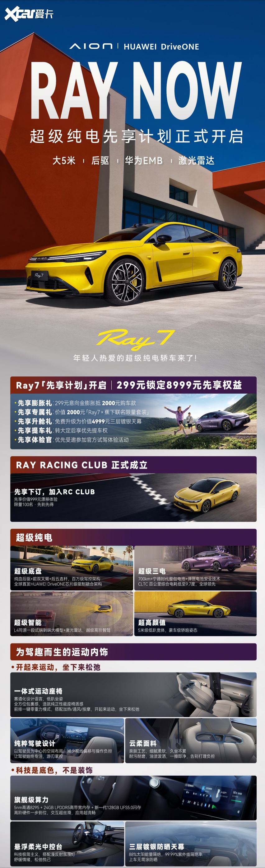 Ray7内饰首发开启盲订，用RC CLUB解锁多彩出行生活
