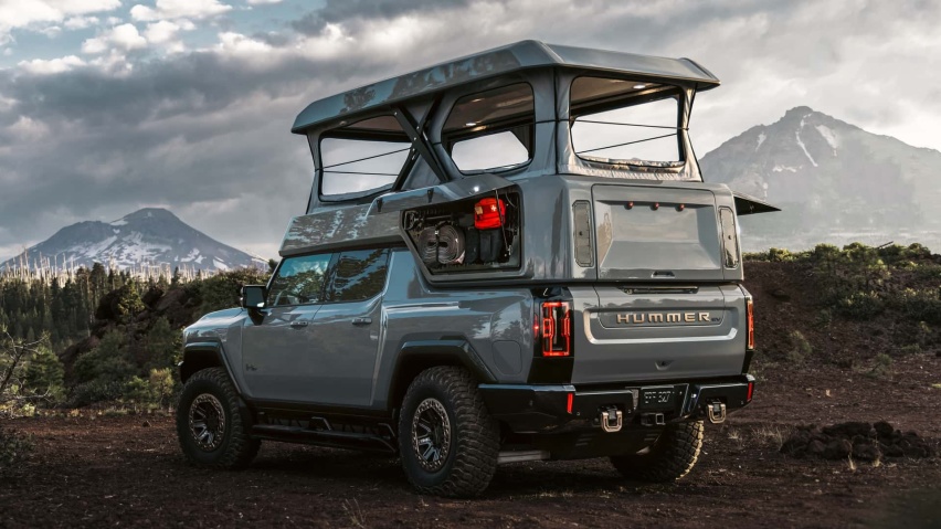EarthCruiser推出HUMMER EV皮卡背驮式露营车