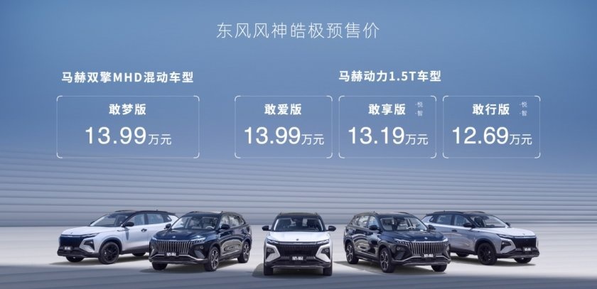 4小时订单超7000！风神皓极预售12.69万起