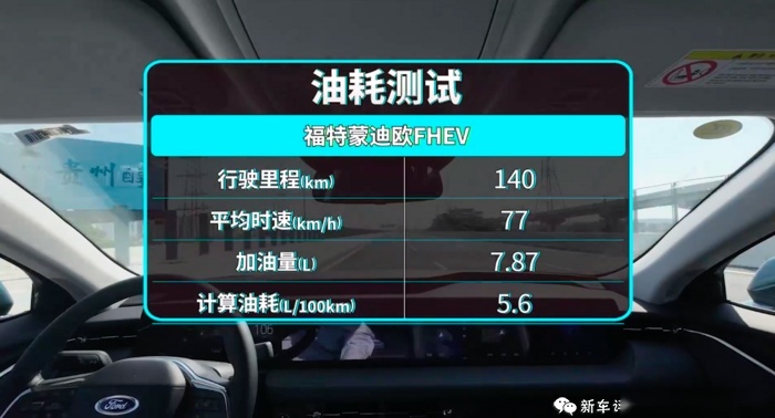 最省油美系车？3.8L油耗 蒙迪欧E-混动版上市售18.98万起