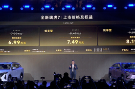 限时6.99万元起，奇瑞瑞虎7双车/瑞虎5运动版上市