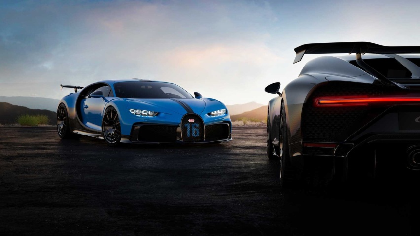 300万欧元的布加迪Chiron Pur Sport赛道亮相