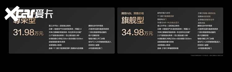 预售31.98万起，腾势N8L全系标配易三方、云辇-A+路面预瞄2.0