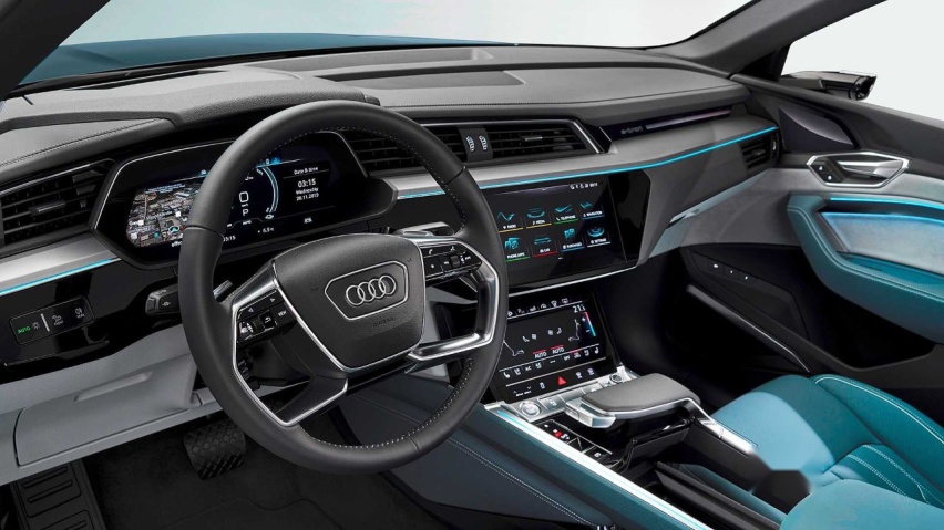 奥迪 e-tron Sportback搭载黑科技亮相洛杉矶车