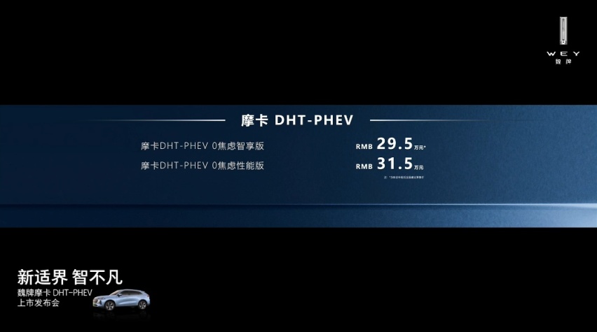 当国产车不再“堆料” 魏牌摩卡DHT-PHEV上市售29.50万元