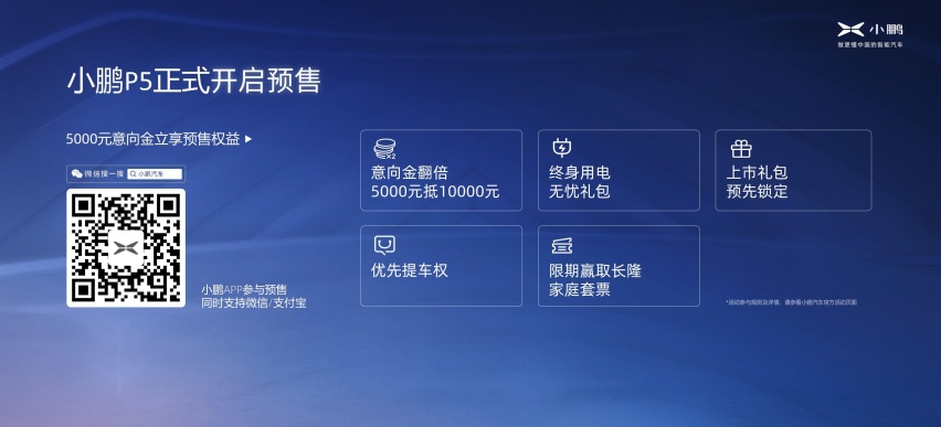 自动驾驶软件单独购买，小鹏P5预售价为16-23万元