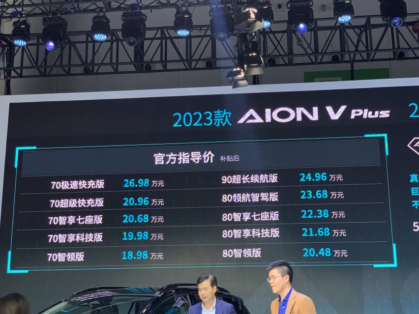 2023 款 AION V PLUS：纯电家用新选手之选