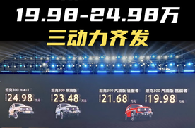 “三擎齐发”2025款坦克300 19.98万起售｜寻车伯乐