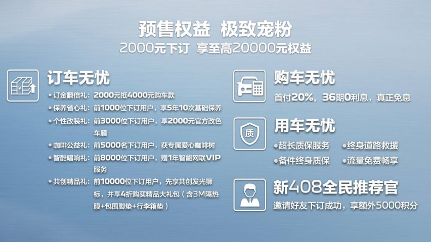 10.57万元起，东风标致新408预售，标配 48项主流配置