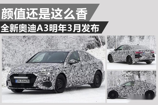 全新奥迪A3将于明年3月发布 家族化设计更加帅气
