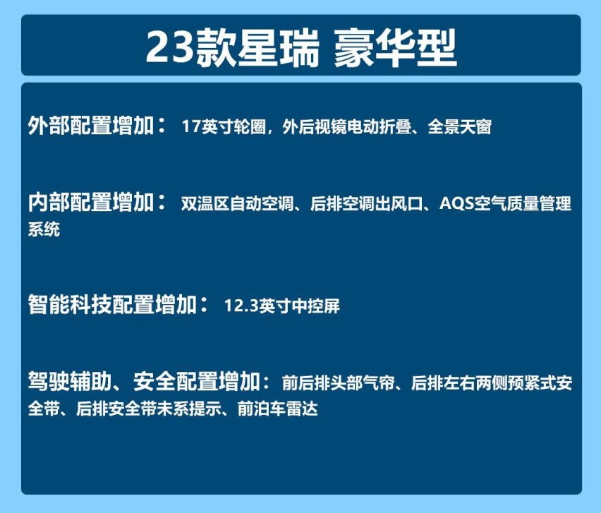 2023款吉利星瑞购车手册：造型、配色升级 直接选择只此青绿！