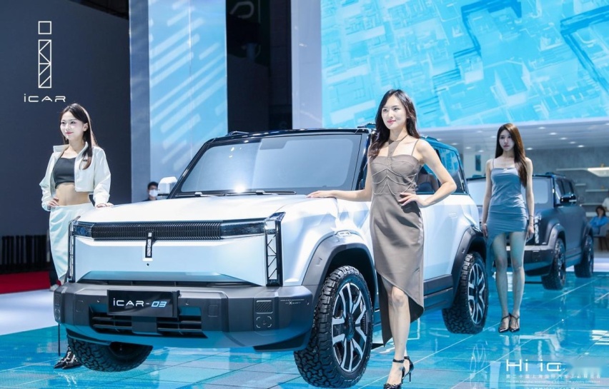 硬派纯电SUV新选择？奇瑞iCAR 03内饰曝光，今年四季度交付！