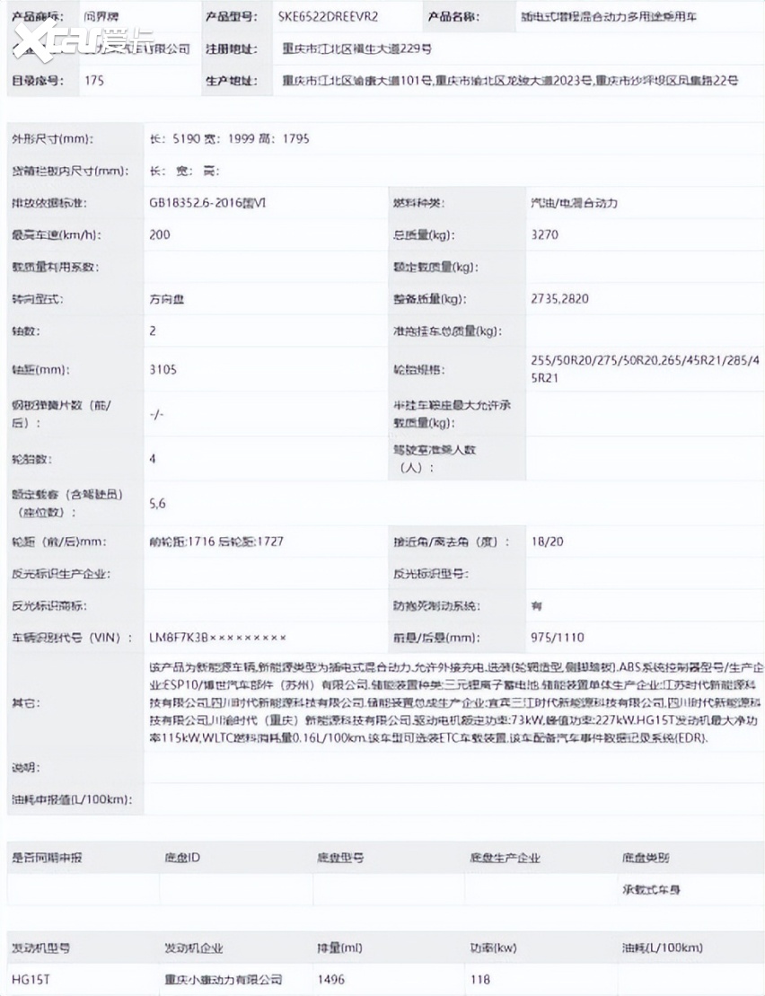 工信部第410批公告曝光新款问界SUV 锁定40万级家庭豪华标杆