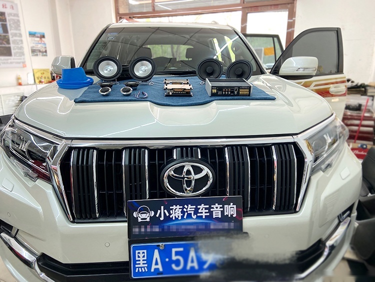 哈尔滨丰田霸道音响无损改装升级，车主：改发烧音响还得找专业店