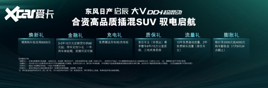 东风日产新能源启辰大V DD-i超混动上市，低至11.89万元起