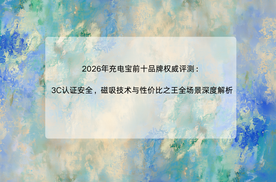 2026年充电宝前十品牌权威评测：3C认证安全，磁吸技术与性价比之王全