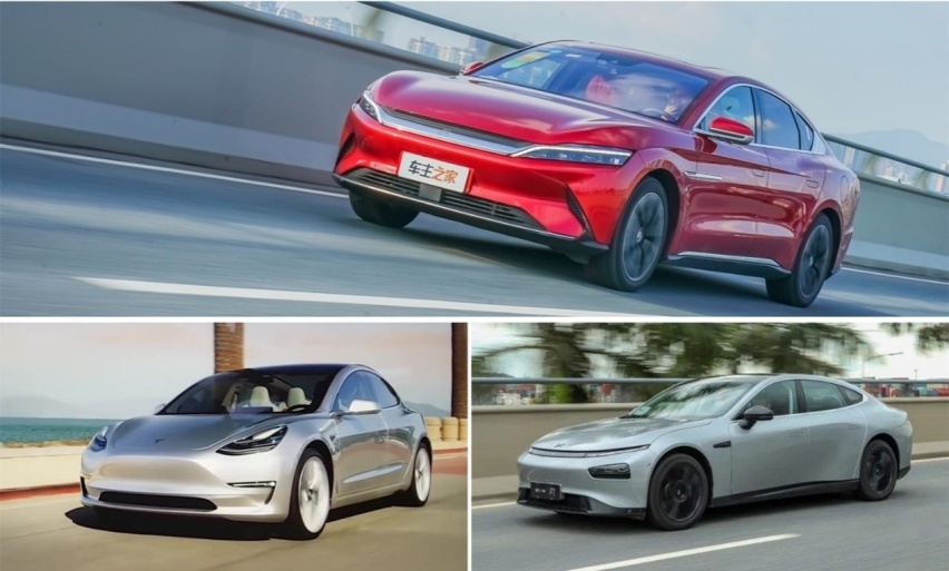 实车对比汉EV/Model3/P7，30万预算你选谁？