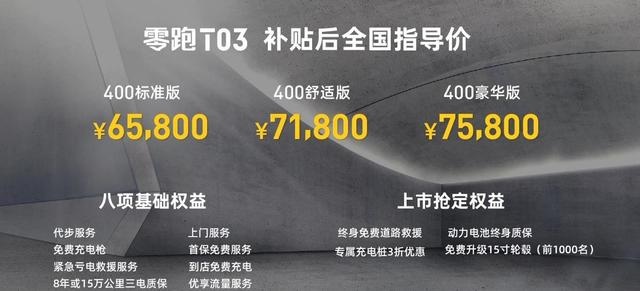 车市谈|高性价比的代步新选择，零跑T03售价6.58万元起