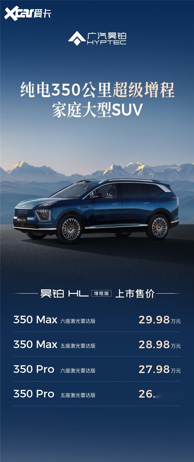 广汽昊铂HL深度解析：26-31万级家庭新能源SUV的价值重构