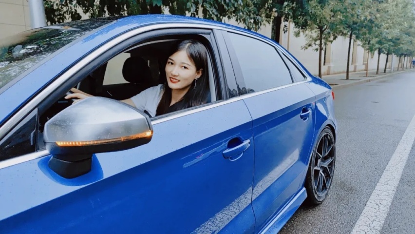 女生体验二阶400马力奥迪S3！绷直线又害怕但真的停不下来