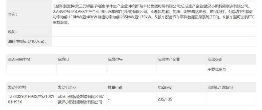 小鹏X9申报信息曝光 不一样的MPV