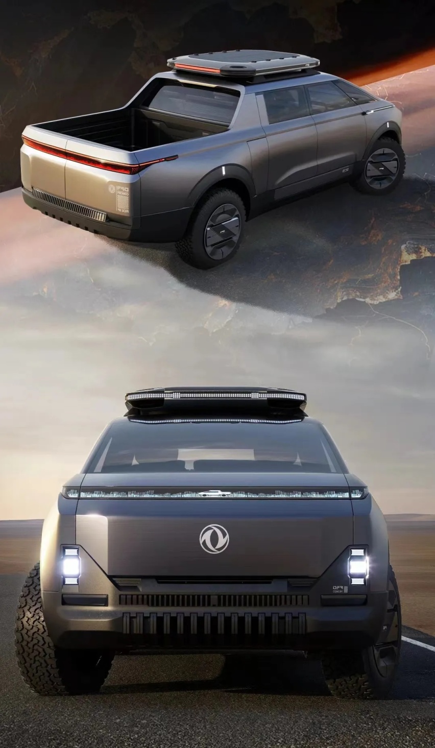 更重颜值配置 东风2024 E-TRUCK为中高端新皮卡提前打样