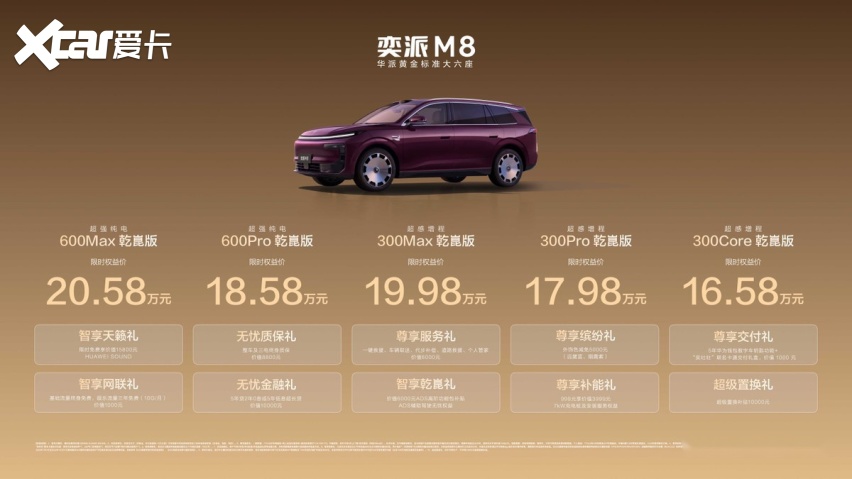 选车要选准，就选黄金标准！东风奕派M8限时权益价16.58万起上市