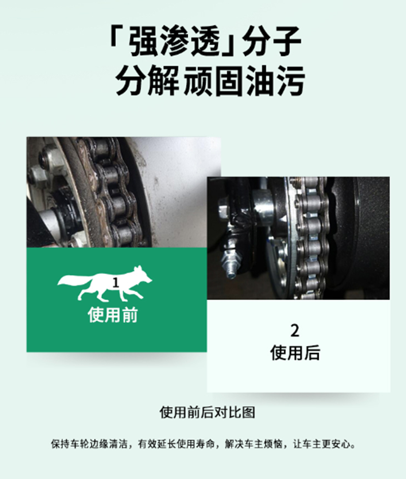 链条生锈不求人，使用至尊统一摩托车链条专用润滑油是王道！