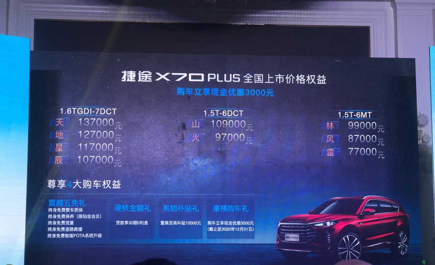 7.7万元起售，捷途X70PLUS再掀鲁豫车市新狂潮