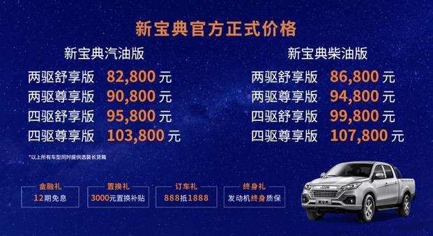 创富宝典旅途玩伴 江铃新宝典上市8.28万元起