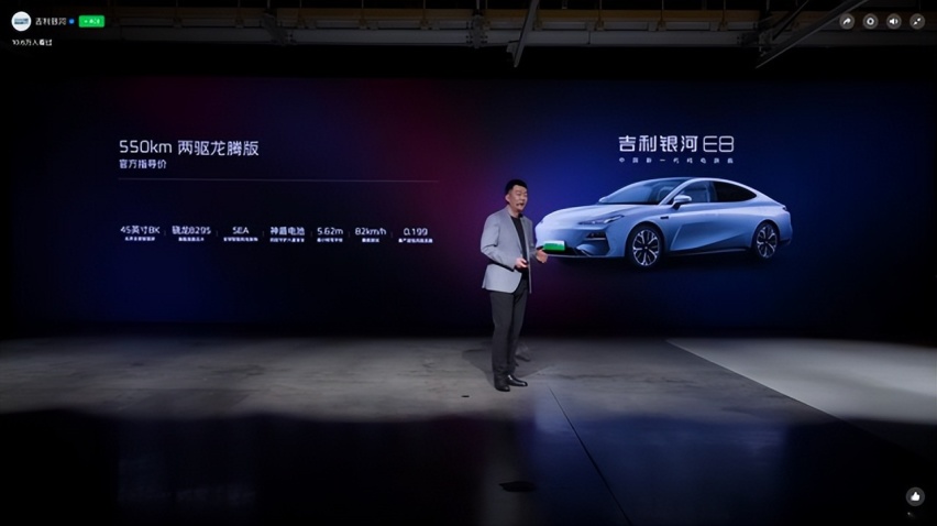 吉利银河E8龙腾版新鲜出炉，高价值“科技平权”卷到家