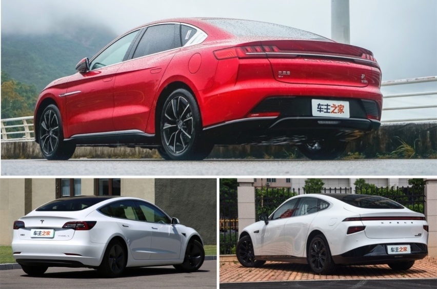 实车对比汉EV/Model3/P7，30万预算你选谁？