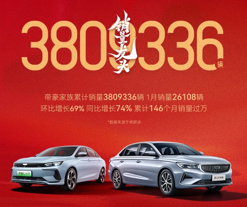 解读第四代吉利帝豪：限时价5.89万元起，一月销量实现开门红