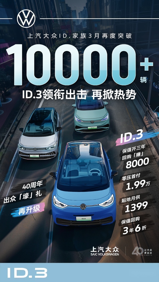 实业大佬和金融霸总联手成全你! 上汽大众ID.3这篇爽文你爱吗?