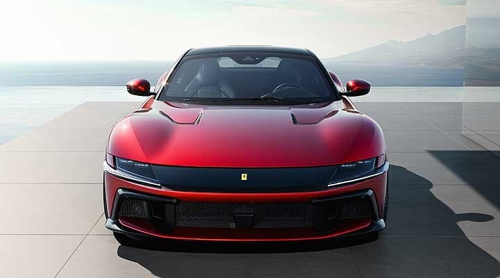 法拉利最新V12新车，似乎告诉电动车别想造次