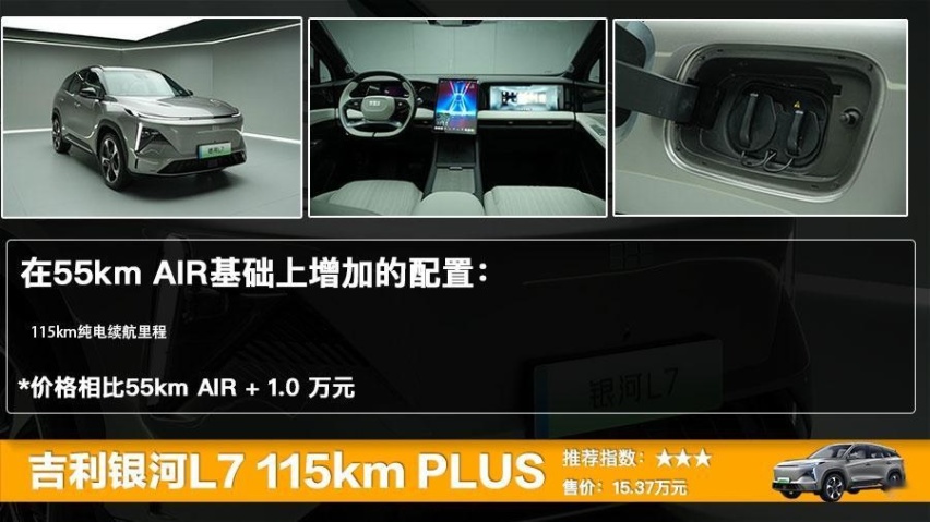吉利银河L7上市 售13.87万-17.37万，全系五款车型哪款更值？