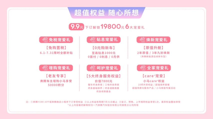 奔腾小马潮趣上市 一汽首款微电仅2.69万元起