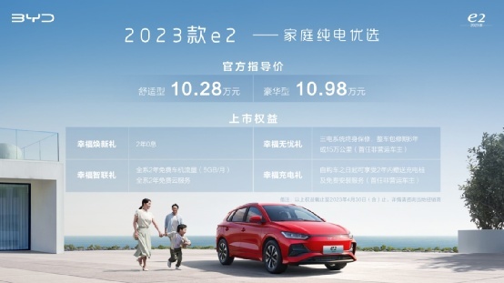 标配热泵空调/八合一总成 十万级纯电可盲选e2