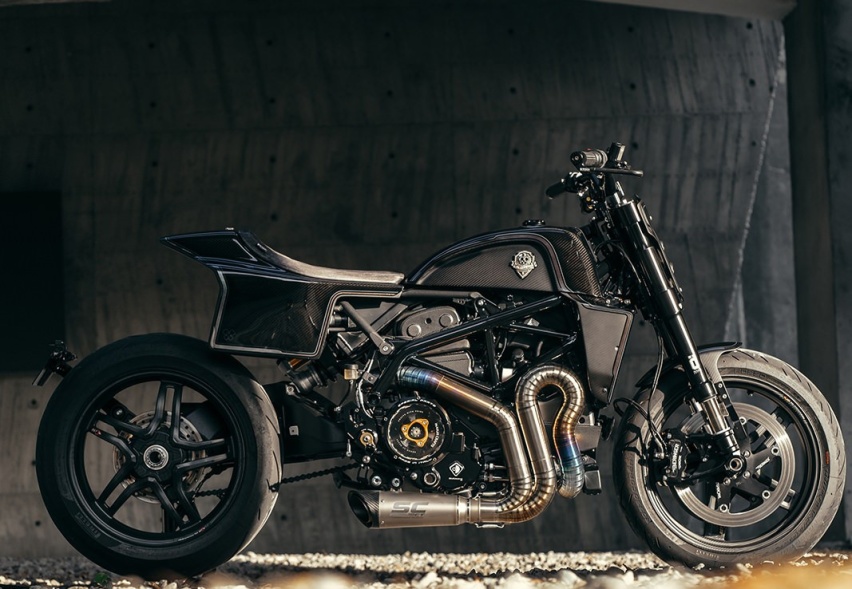改装车赏析丨杜卡迪Hypermotard 939 暗黑工业风