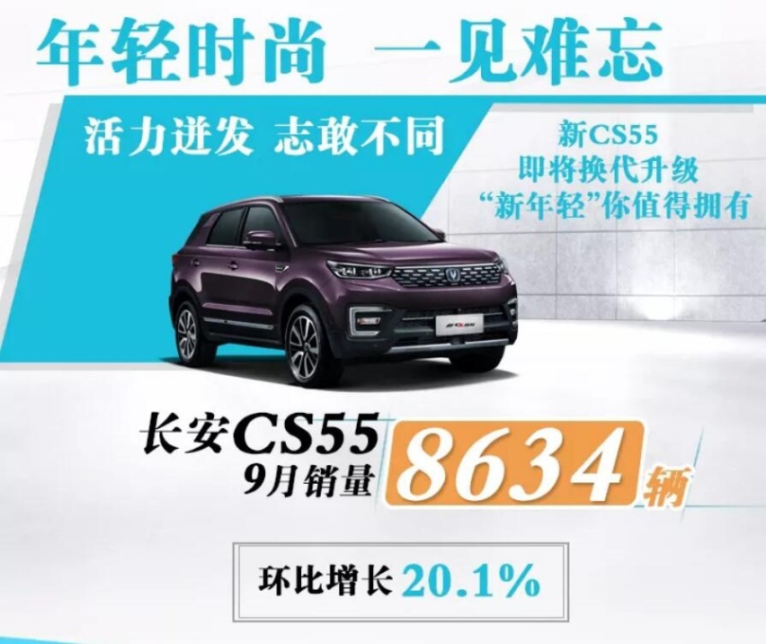 长安汽车9月产销量公布，迎来10万+，长安CS75突破2万台