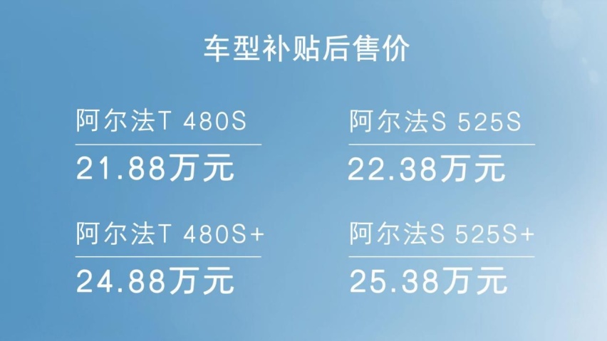 豪车平替？极狐玩价格战，阿尔法S、阿尔法T起售价下调超2万元