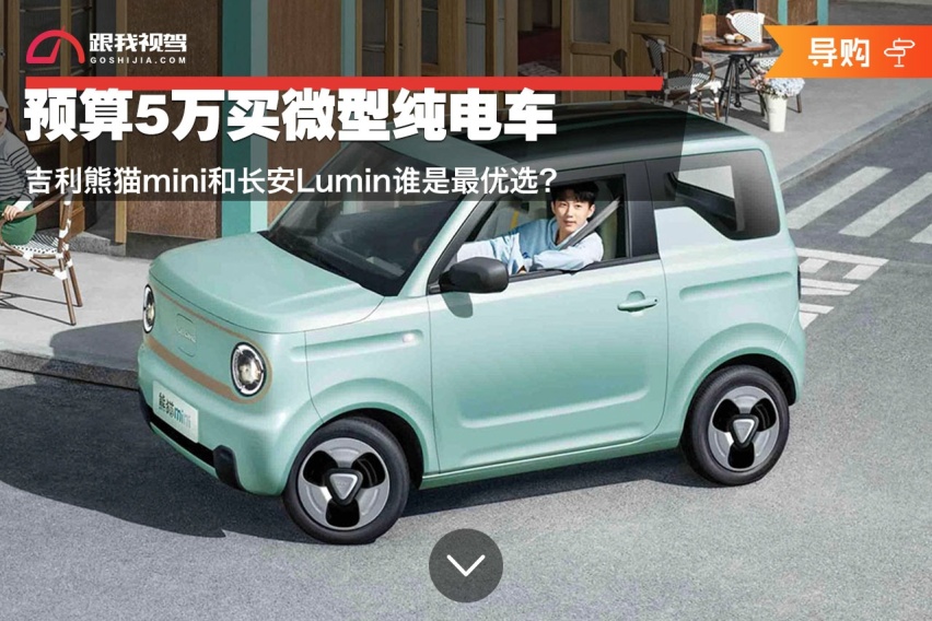预算5万买微型纯电车 吉利熊猫mini和长安Lumin谁是最优选？