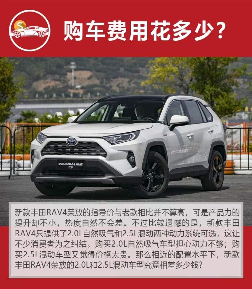 混动版20多年才回本？全新丰田RAV4荣放一年养车要花多少钱