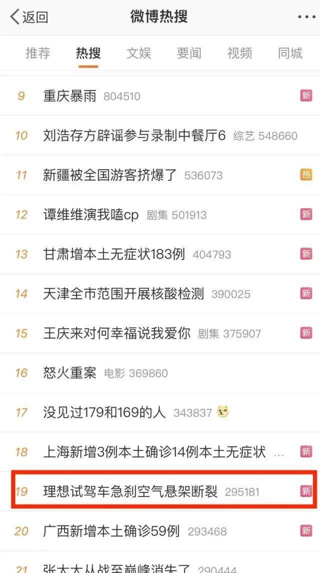 高端标签“空气悬架”出问题，理想L9安全遭质疑，供应商紧急回应